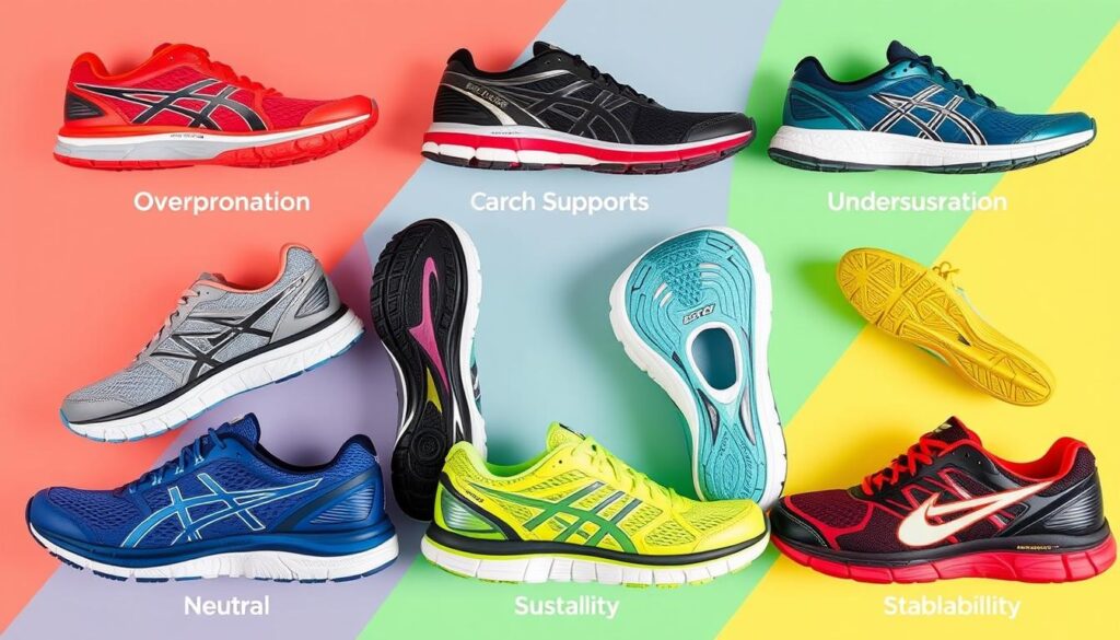 types of running shoes for different feet